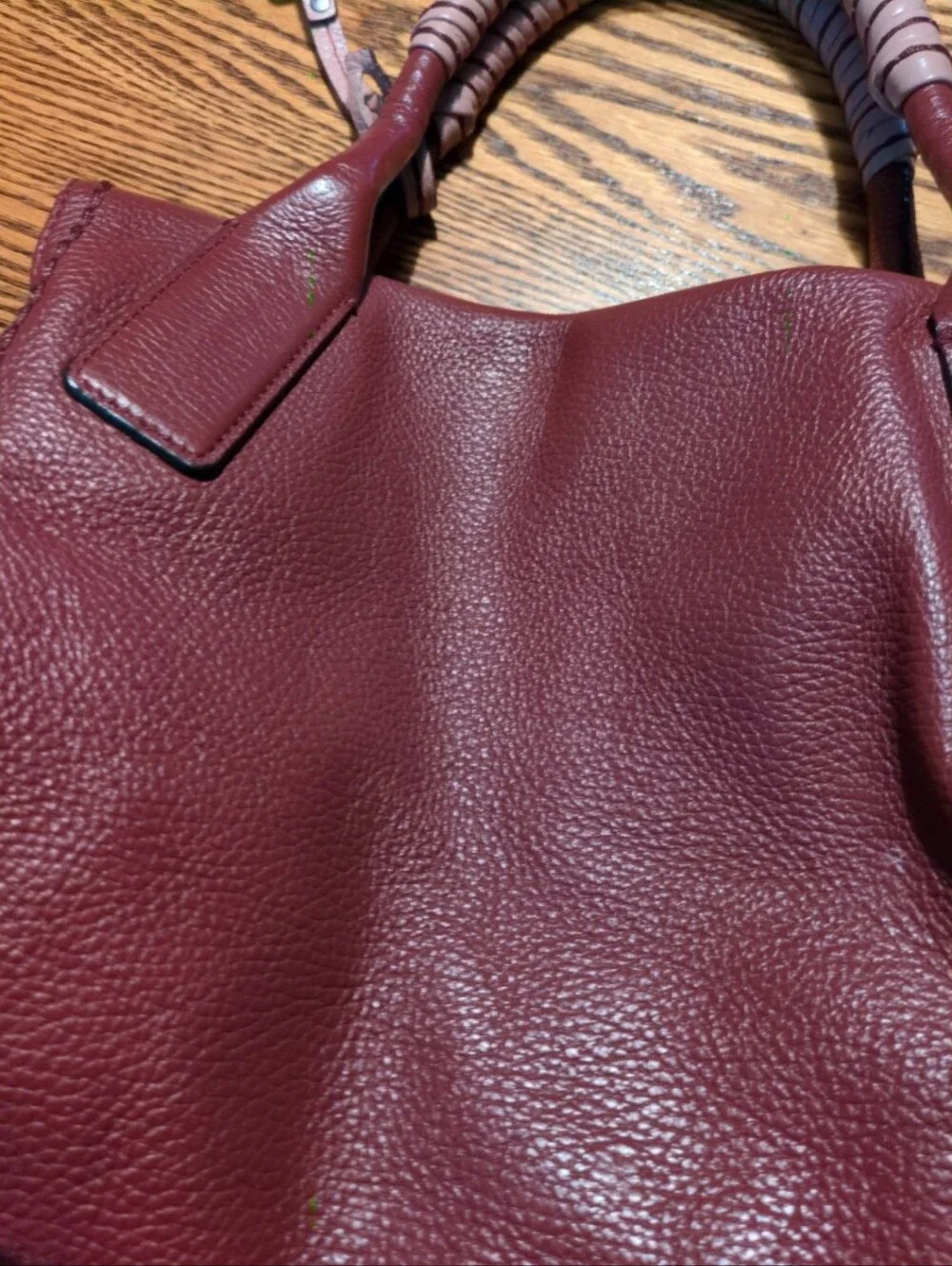 Plinio visona leather handbag